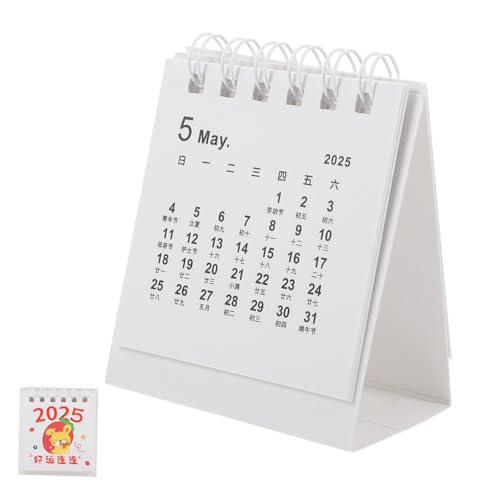 Operitacx Desk Calendar Ornaments Yearly Calendar for Planning Organizing Daily Scheduler Office Desk