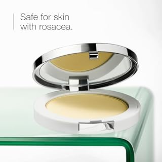 Clinique Redness Solutions Instant Relief Mineral Finishing Pressed Powder Face Makeup | Redness Correcting + Appropriate for Skin with Rosacea, Transparent, 1 Ounce