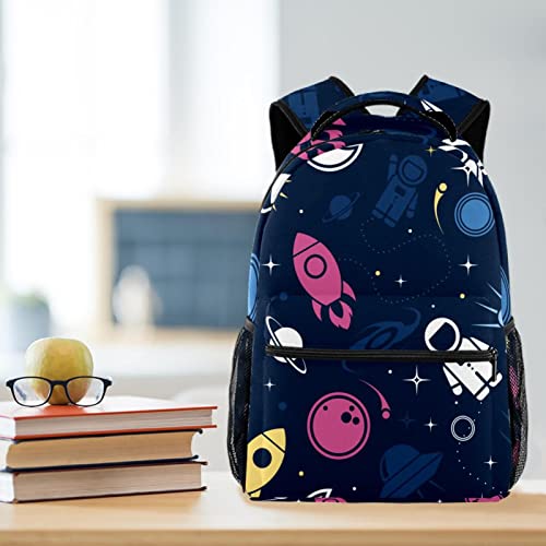 Mochila para portátil de cohetes espaciales un bolso de viaje unisex cómodo 6