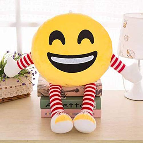 Image of HUG 'n' FEEL SOFT TOYS Soft Toys Long Soft Lovable hugable Cute Giant Life Size Teddy Bear Plush & Stuffed Toys (Emoji Pillow, Smiley Emoji)