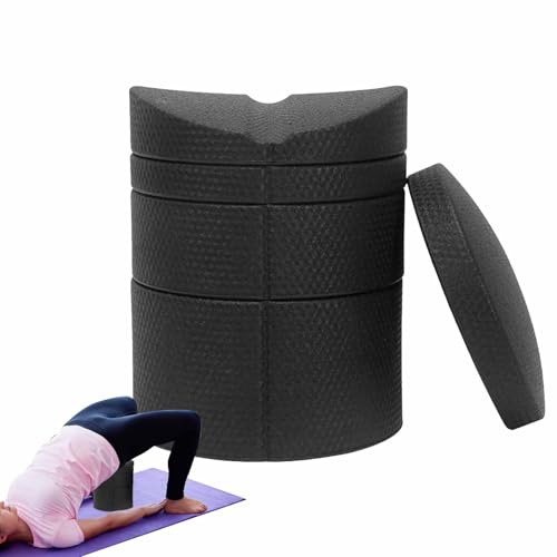 Jlobnyiun Rodillos de espuma, rodillos de espuma ajustables para masaje muscular, antideslizante, equipo de fitness multifuncional para estirar caderas, pecho y hombros