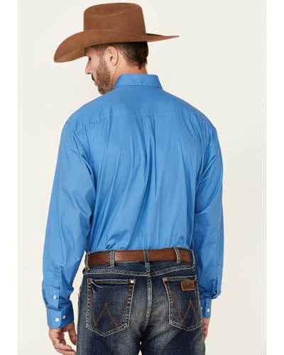 Cinch Western Shirt Mens Long Sleeve Button Down Solid Blue MTW11037994