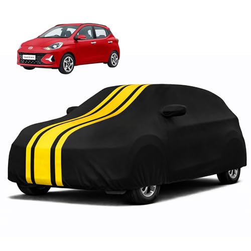 Image of Autofy Car Cover Waterproof CARIZMA for Hyundai Grand i10 & Grand i10 NiOS [Year 2019 Onwards] - i10 NiOS Car Cover Dust & UV Protection i10 Car Body Cover with Mirror Pocket Soft Cotton Lining