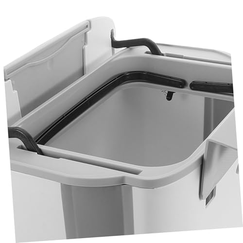 Caneca de basura plegable para colgar con tapa blanca miniatura 3