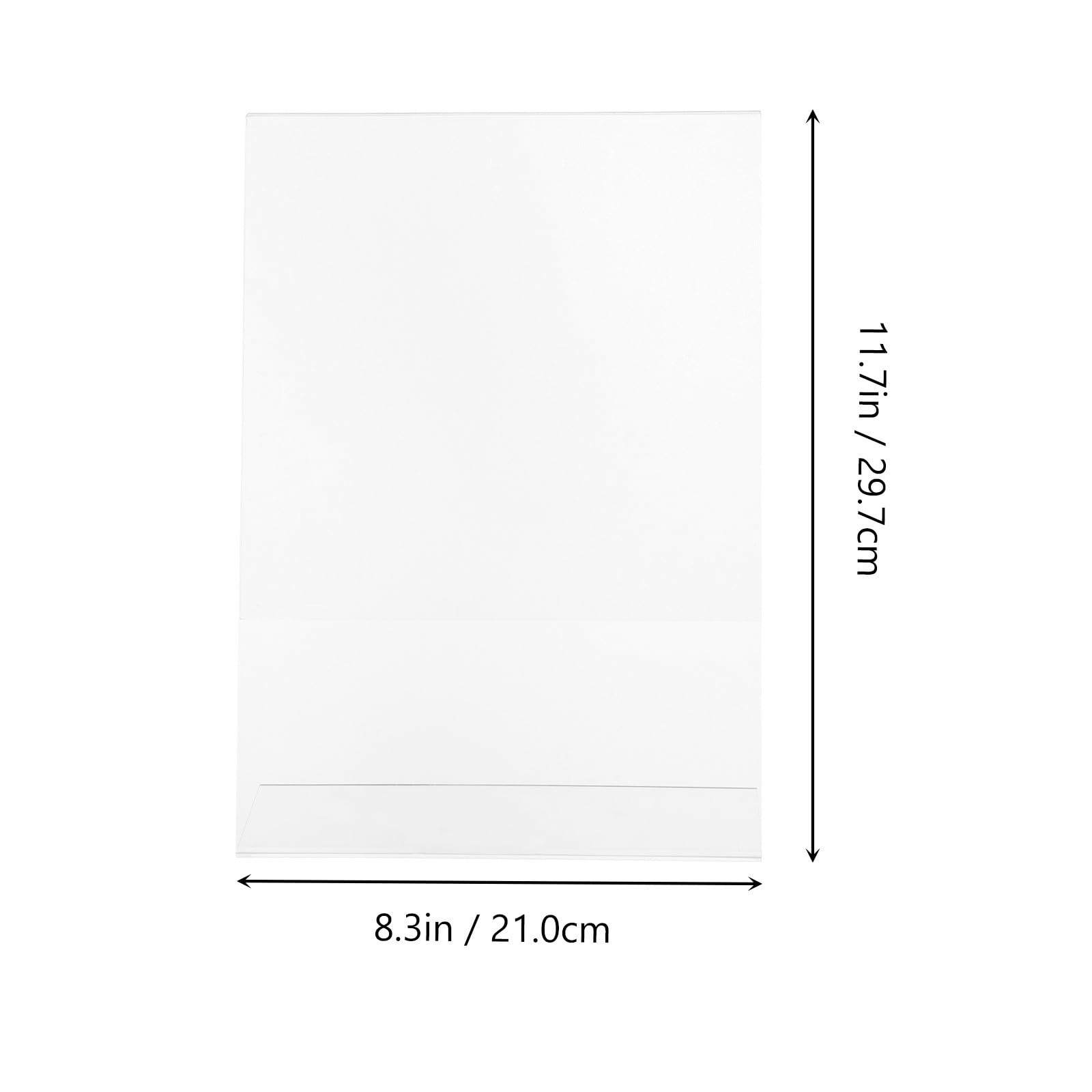 6 Stück L förmiger Acryl Preisschildhalter Acryl Schildhalter für Preisanzeige Transparenter Tischaufsteller für Büro Laden und Restaurant