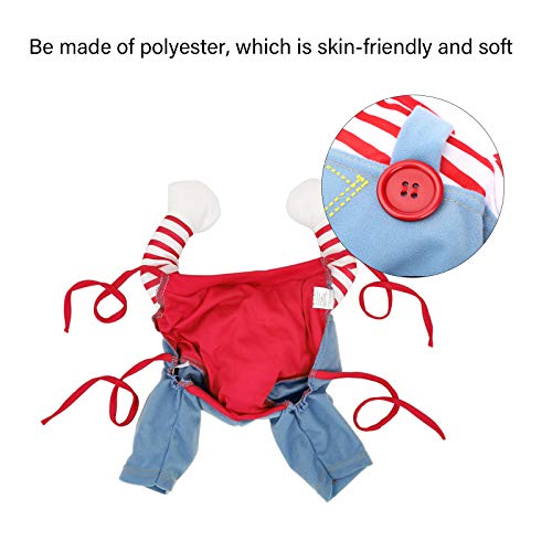 DECDEAL Roupa de cachorro de boneca mortal Trajes de Halloween para cães Trajes de cosplay de cachor