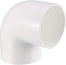 TOP-VIGOR 2 Pcs 75mm 90 Degree PVC Elbow Fitting for Water Pipe Fitting White