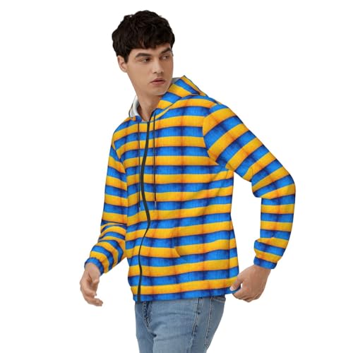 Sweat à capuche imprimé drapeau ukrainien homme chaud - 5