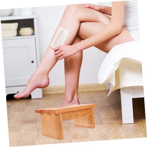 Tabouret en bois marron léger et antidérapant pour douche et sauna - 4