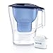 Produktbild BRITA Wasserfilter Aluna blau/robuste Kanne inkl. 1 MAXTRA+ Filterkartusche/Filter reduziert Kalk, Chlor und leitungsbedingt vorkommende Metalle wie Kupfer & Blei im Leitungswasser