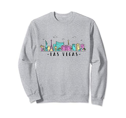 Las Vegas Skyline Retro Vintage Nevada Souvenir Gift Sweatshirt