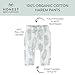 HonestBaby Multipack Harem Pants Roomy Fit Pull on Bottoms 100% Organic Cotton for Infant Baby Boys, Girls, Unisex, 2-Pack Jumbo Leaf Sage, 12 Months