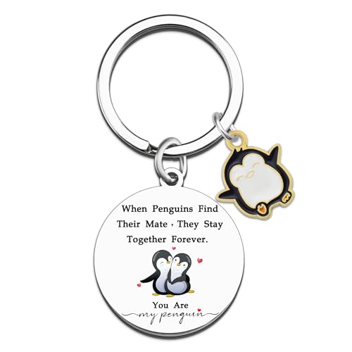 XzmaaoX Penguin Keychain Gift for Husband Wife Romantic Gifts for