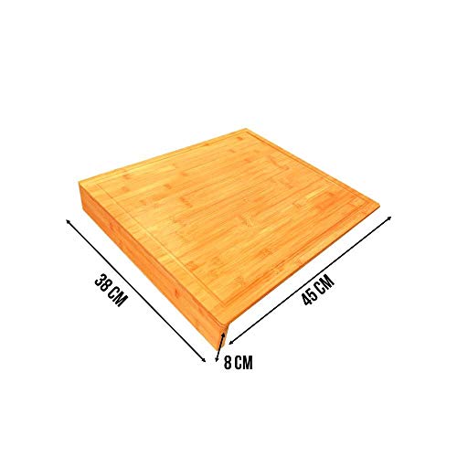 Tabua de Corte, Modelo Bancada, em Bambu 45 x 38 x 8cm