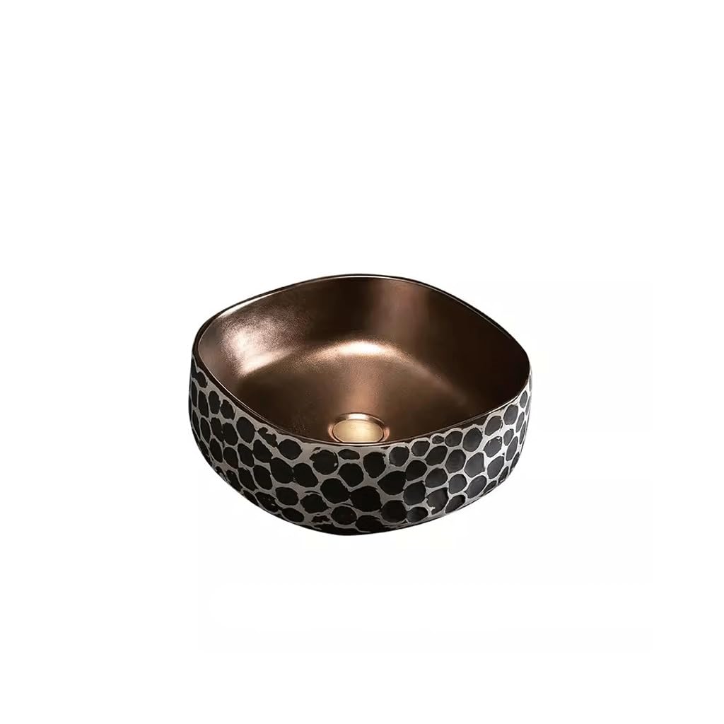 Hpthly A Bathroom Sink Bathroom Countertop Rt Hotel Washbasin Single Basin Square Nordic Balcony Home Washbasin Vessel Sinks (A)