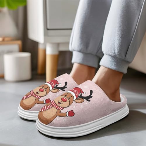 Womans Slippers Warm with Thick-soled Bedroom Slipper for Home Living Room3