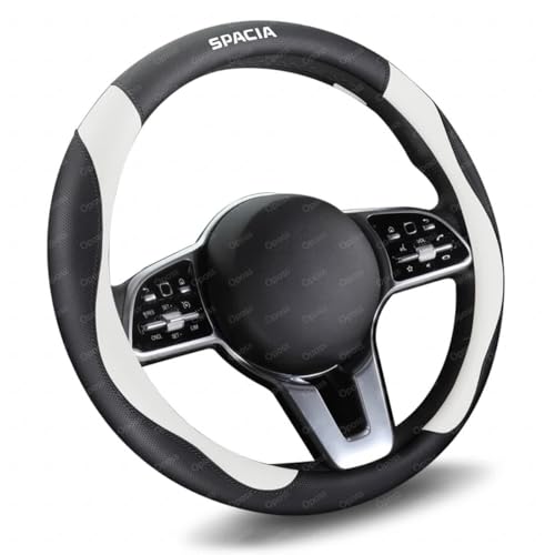 スズキ スペーシア 車用 ハンドルカバー ハンドル保護 ステアリングカバー スペーシア MK53S MK54S MK42 MK32 MK03系 MK33V MK94S ハンドルカバー車用軽自動車ステアリングカバー 本革汎用おしゃれ通気性がよい 滑り防止オー