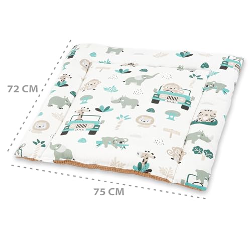 Miniatura 3 de Colchon Cambiador Bebe Comoda 75x72 Cm - Colchón De Algodón Impermeable Y Plegable Portátil Para Cómoda Fácil De Limpiar Cojin Muda Trocador Fraldas Colchoneta 75 X 72 Oeko-Tex África B