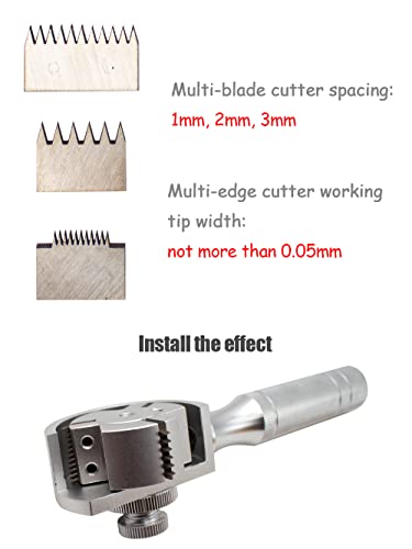 3 In 1 Rotating Cross Hatch Adhesion Tester Cross-Cut Adhesion Tester Kits Paint Film Scriber With 1Mm/2Mm/3Mm Blades #TOP5