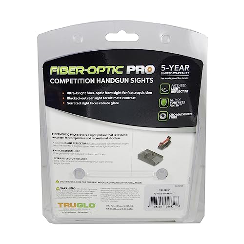 Image of Truglo Fiber Optic Pro High Contrast Handgun Sights for Pistols