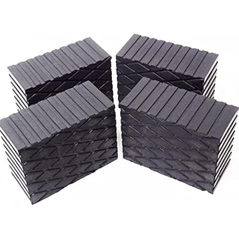 PMD Products Solid Rubber Auto Lift Block Spacer Pad 6-3/8" x 4-3/4" x 3" (160mm x 120mm x 75mm) for Automobile Lifts, Jacks, Racks Cover