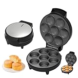 【Performance Puissante】 : Le mini appareil à tartes et quiches dispose d'un moteur puissant de 1000 W avec chauffage double face, garantissant une cuisson rapide et uniforme pour de délicieuses mini-tartes, tartelettes aux œufs et en-cas. Profitez de petits-déjeuners adaptés aux enfants en quelques minutes avec ce moule à cupcakes efficace pour la maison.