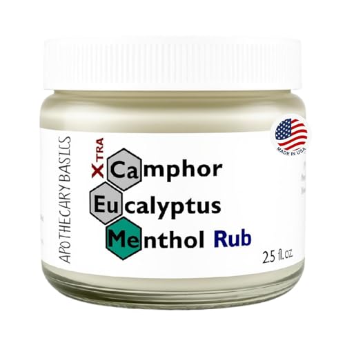 Camphor+Eucalyptus+Menthol Xtra Rub – Handmade with Menthol, Camphor & Eucalyptus – Soothing & Refreshing – 2.5 fl oz