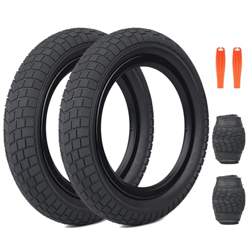ZUKKA 2er-Pack Faltbare 12 Zoll Kindfahrrad Reifen 12x2.125 Mantel 57-203 kompatibel Rennräder Citybikes BMX, MTB Mountainbike, Kinderfahrrad, Dreirad, Crusier Bicycle