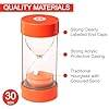 Jumbo Sand Timer for Kids - Colourful and Attractive - Easy-to-Operate Visual Learning Tool (30 Min - Red) #2