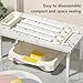 WAYUTO Bedside Shampoo Basin Hair Washing Basin Portable Hair Washing Tray for The Elderly Bedridden Pregnant Woman with Adjustable Legs Towel Bar Side Tray Hair Brush