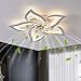 Ventilateur de plafond avec éclairage LED moderne - Avec télécommande - Intensité variable - Silencieux - LED - Pour chambre à coucher, chambre d'enfant, salle à manger, salon, lumière 50 W (style 1)