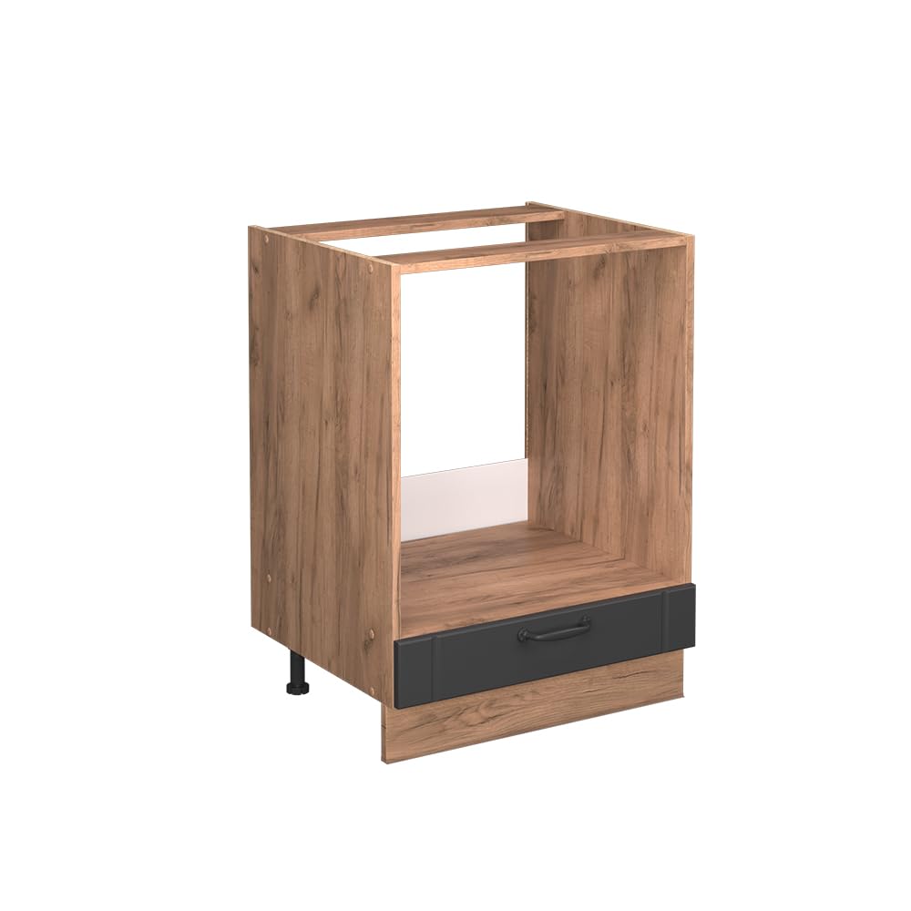 Vicco Oven housing cabinet Fame-Line, Dark grey, 60 cm