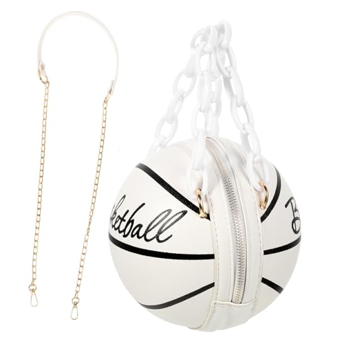 Sac bandoulière basket-ball étanche en cuir PU avec zip pour fille