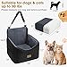 JOEJOY Dog Car Seat for Small/Medium Dogs, Memory Foam Dog Booster Seat with Washable Cover, Travel Safety Pet Car Seat with Storage Pockets for Dogs up to 30 lbs