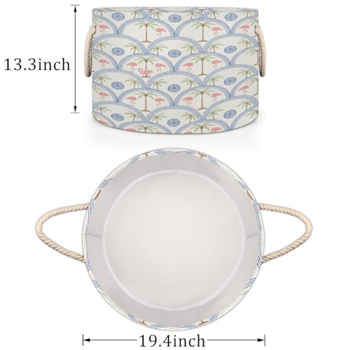 Panier à linge pour jouets d'enfants pliable grand modèle rond