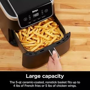 Ninja - Air Fryer Pro 4-in-1 with 5 QT Capacity - Gray Ninja Air Fryer Pro 4 in 1 with 5 QT Capacity Gray