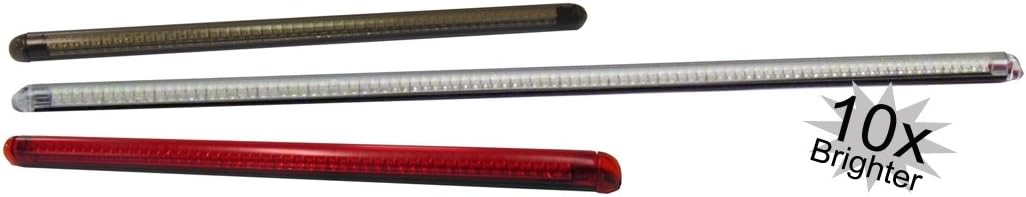 Red Ampd Z-Flex LED strip lights 10x brighter - 8.15 inches (Smoke Tube)