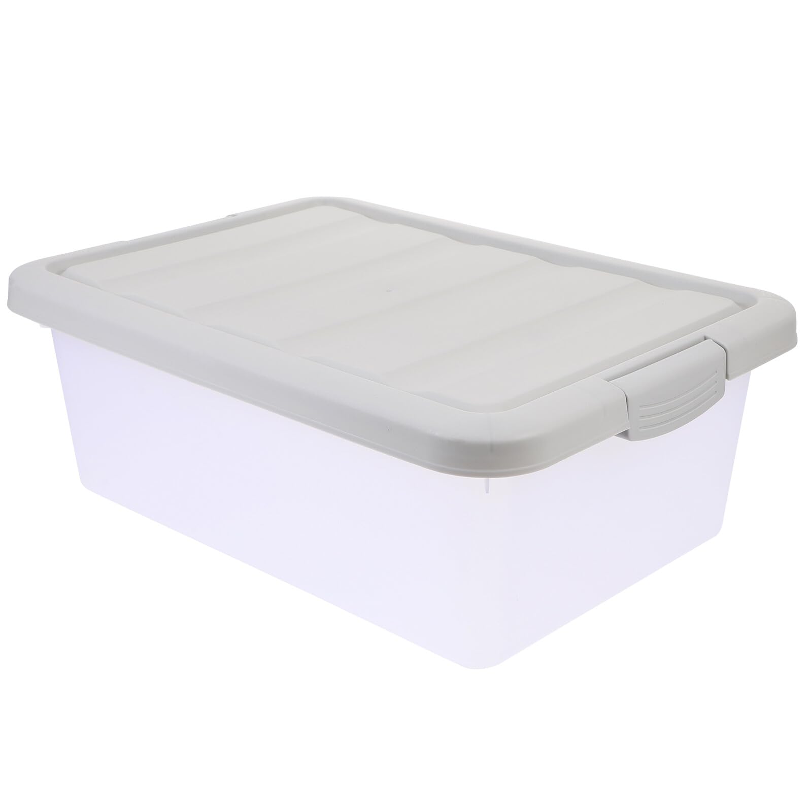 Boîte de rangement transparente pour jouets et dressing épuré avec ce bac empilable