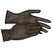 Amazon Basics Powder Free Disposable Nitrile Gloves, 6 mil, Large, 100 Count, Black