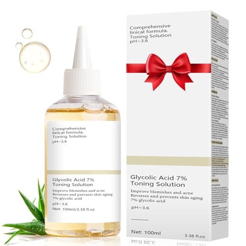 Glycolic Acid 7% Exfoliating Toner(100ml) - Smoothing & Hydrating Daily Toner for Even Skin Tone | Suitable for Oily, Combination & Normal (100 ml)