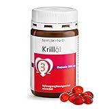 500 mg Krillöl enthalten 100 mg Omega-3-Fettsäuren, davon 70 mg EPA und 30 mg DHA