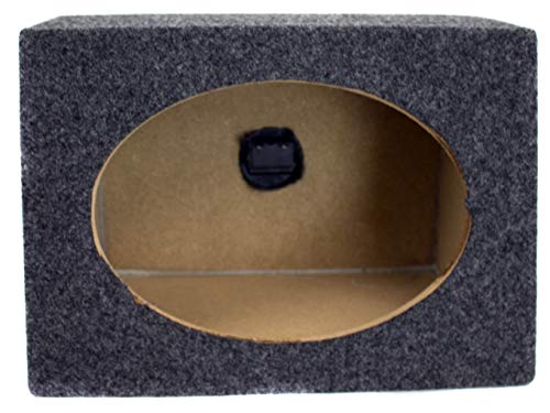 Image of Q Power 2-Pack 6x9 Inch Angled Speaker Enclosure, Sealed Car Audio Box