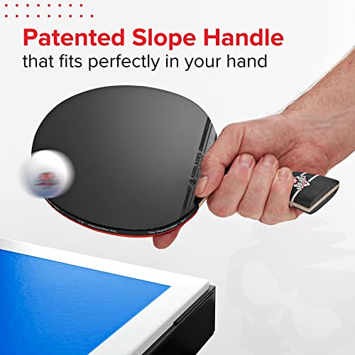 Image of The Peace Maker ALC - Professional Ping Pong Paddle - Carbon Fiber Table Tennis Racket Producing Maximum Spin & Control for All Levels - Hard Carry Case & Ergonomic Handle