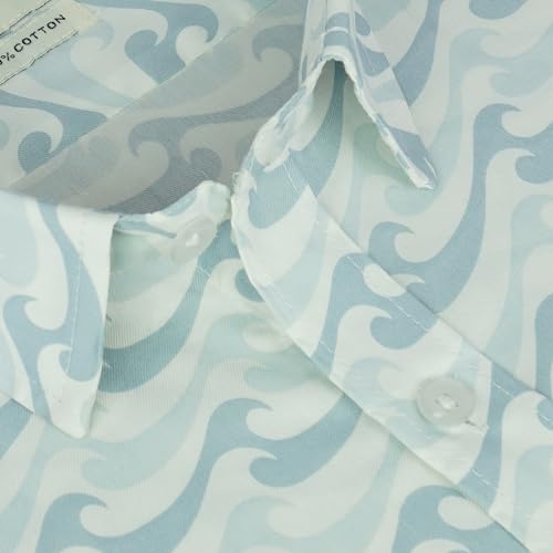 Image of GHPC 100% Cotton Printed Half Sleeves Regular Fit Formal Shirt for Men