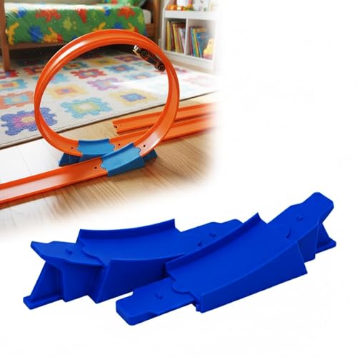 Compatible with Hot Wheels Single Loop Track Addition &ndash; Action-Enhancing Track Loop Accessory for 1:64 Toy Cars, Expand Your Racing Course