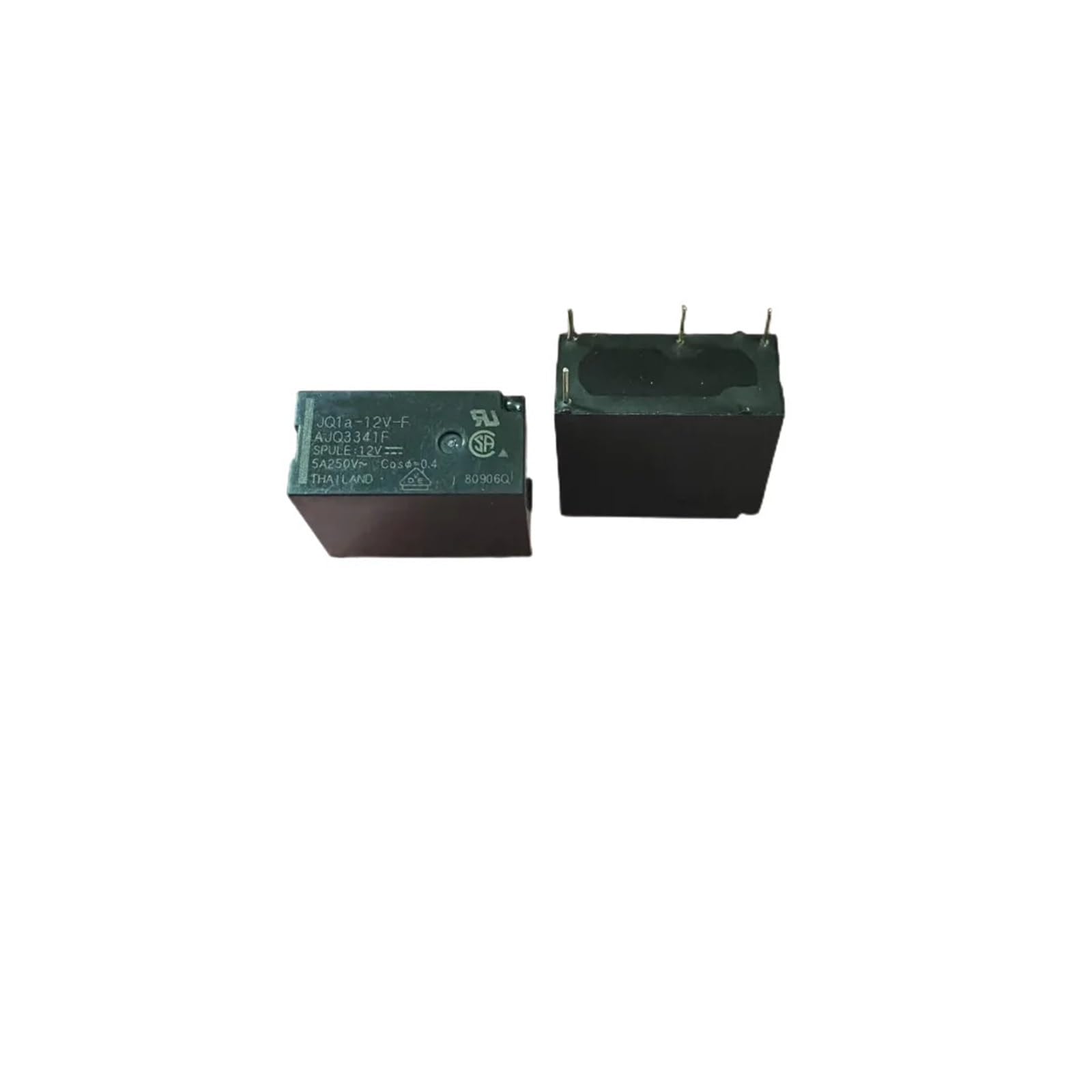 10 pièces JQ1A-12V-F JQ1A-5V-F 5A 250VAC 4 broches 12VDC puissance JQ1A-24V-F 24VDC 5VDC relais (Size : JQ1A-5V-F)