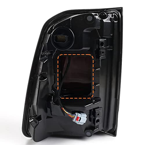 Fione-For Dodge Ram 1500 Tail Light Assembly 2019-2022 Black Smoke Led Rear Lamps Without Blind Spot Detection Right Passenger Side Rh Ch2801216 #TOP2