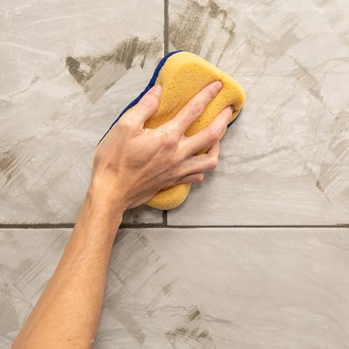 QEP 70010 Microfiber Polishing Sponge for Grouting & Cleaning - 7.5\" x 5.5”