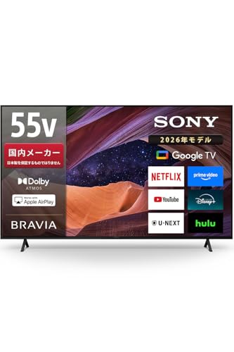 �\�j�[(SONY) �e���r 55�C���` �t�� 4K �u���r�A KJ-55X83L Google TV �\�j�[�s�N�`���[�Y�̉f��1�N�Ԍ�����t�� 8��ȏ㐄��