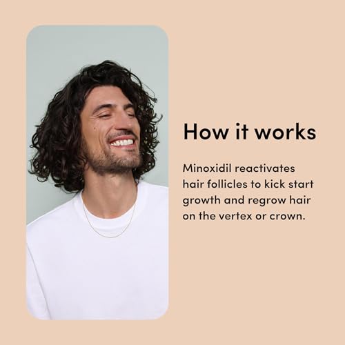 Image of hims Hair Regrowth Treatment - Topical Minoxidil 5% Solution for Men - Extra Strength - Supports Thicker, Fuller Hair - Non-Greasy - Unscented, 2 Pack